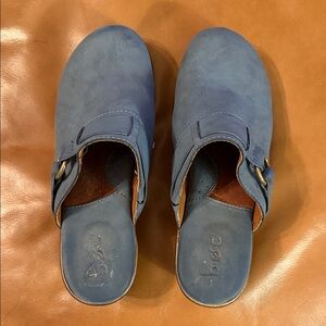 b.o.c. Navy Blue Women's Mules with Buckle